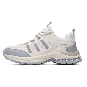 JEEP SPIRIT Городские трейловые кроссовки для бега и походов в стиле техноуэр бежево-серые женские, цвет Beige Gray