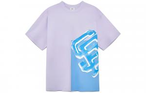 Футболка унисекс светло-фиолетовая MLB