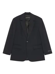 Однобортный пиджак в тонкую полоску HERSKIND, синий