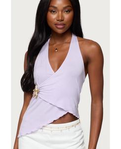Женский асимметричный топ-халтер Arian Starfish Edikted, Lilac