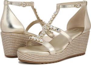 Сандалии Naturalizer Serena Ankle Straps, цвет Champagne Metallic Leather