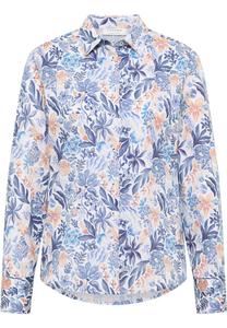 Блуза ETERNA, синий/белый