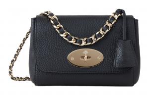 Mulberry Кожаная сумка Лили через плечо женская черная