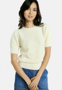 Футболка LolaLiza FUZZY-EFFECT SHORT-SLEEVE, Vanilla White/White