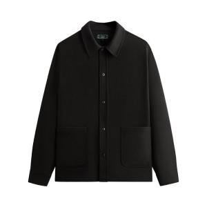 Рубашка Kith Double Weave Boxy Collared Overshirt, Black