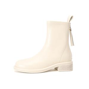 Ботильоны женские 3,5 см JOSINY, White (Lightweight Fleece)