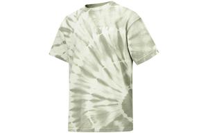 Мужская футболка LiNing, цвет «пустынный зеленый», с эффектом тай-дай