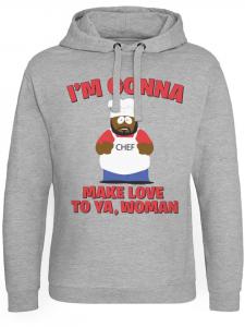 Худи с надписью I'm Gonna Make Love To Ya серого цвета South Park