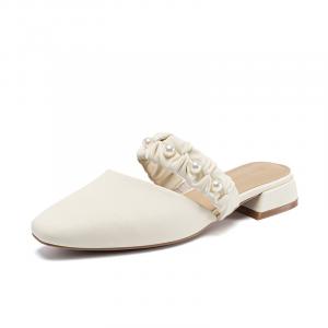 Мюли женские с закрытым носком женские Zhr, цвет Apricot