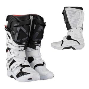 LEATT Мотоциклетные внедорожные ботинки, защитная обувь для трейла, south african 5.5, бело-черные, размер 44.5