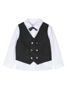 Рубашка со вставками Patachou, серый