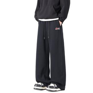 Открытые улыбающиеся вязаные спортивные штаны Unisex WARRIOR, черный (diy badge)