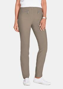 Брюки GOLDNER Stretchhose LOUISA, серо-коричневый