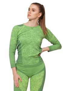 Бесшовная термофункциональная рубашка зеленого цвета Stark Soul