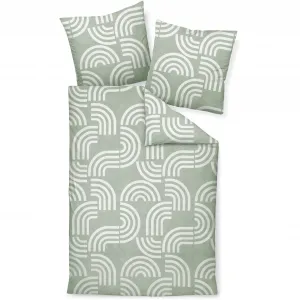Постельное белье Janine «DAVOS65157 06», на молнии, цвет salbeigrün