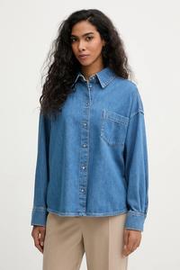 Джинсовая рубашка foggia Weekend Max Mara, темно-синий