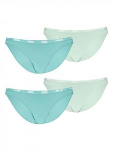 Puma Комплект из 4 трусиков-бикини мятного цвета