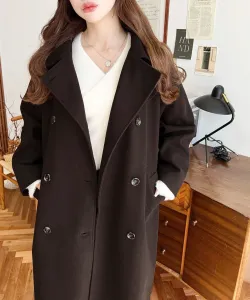 Длинный тренч из легкого трикотажа меланж с двусторонним сочетанием цветов Moment+, цвет Brown