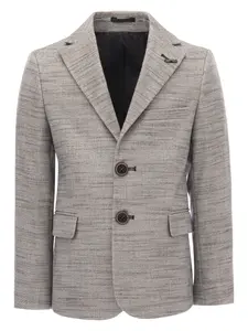 Твидовый однобортный блейзер Moustache, бежевый