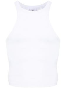 VETEMENTS топ в рубчик с вышитым логотипом, белый