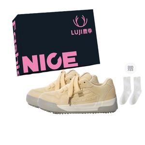 Luji Женские низкие кеды повседневные - желтые (коробка для обуви+носки), цвет Yellow (Shoe Box+Socks)