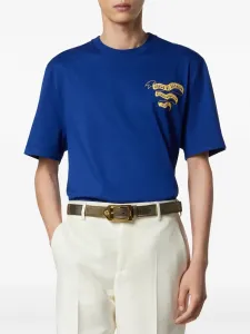 Футболка Medusa Totem с графичным принтом VERSACE, синий
