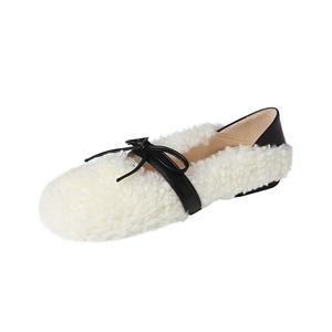 Повседневные однобортные туфли женские AIQINISHA, Ecru