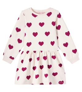 Платье из хлопковой смеси с принтом Lou Konges Sløjd, Coeur Winetasting