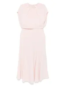 Платье миди с поясом Roland Mouret, нейтральный