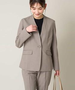 Куртка без воротника из эластичной ткани оксфорд, пригодная для стирки, с защитой от УФ-излучения и приятная на ощупь, Reflax Avv, цвет Mocha