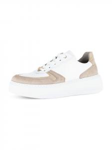 Gabor Бежевые туфли на платформе со шнуровкой