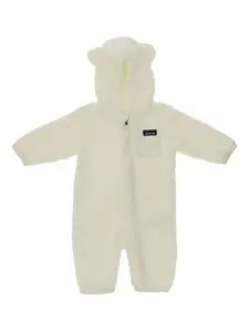 Комбинезон с капюшоном на молнии Patagonia, кремовый
