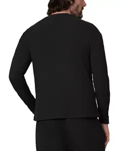 Футболка с длинным рукавом из вафельной вязки Joe'S Jeans, черный