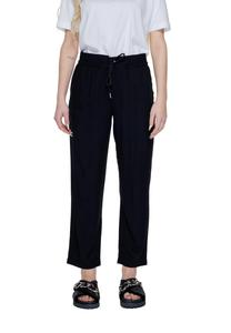 Брюки женские Street One укороченные на кулиске, черный