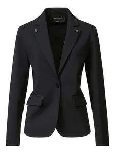 Однобортный блейзер с пуговицами Fabiana Filippi, синий