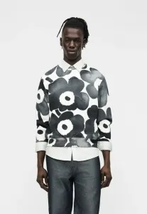 Толстовка унисекс leiot akvarelli unikko Marimekko, Off White/Grey/Black