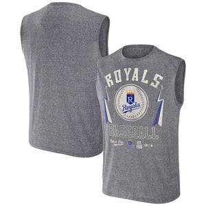 Мужская майка Darius Rucker Collection от Fanatics Charcoal Kansas City Royals Muscle Tank Top