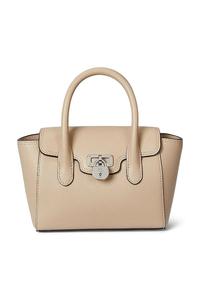 Кожаная сумка Lauren Ralph Lauren, бежевый