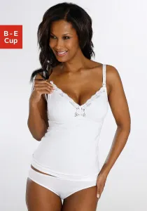 Бюстгальтер для кормления Petite Fleur без косточек с кружевом, белый