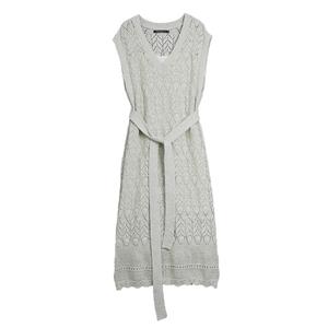 ELLE Летняя новинка безрукавная юбка Women's Light Green