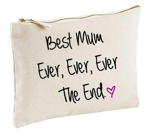 Натуральная косметичка Best Mum Ever Ever The End Natural 60 SECOND MAKEOVER, бежевый