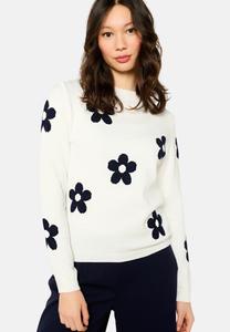 Джемпер LolaLiza WITH FLOWERS, Optical White/White