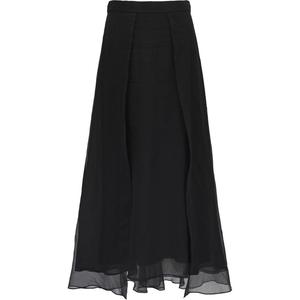 Расклешенная юбка миди Brunello Cucinelli, черный