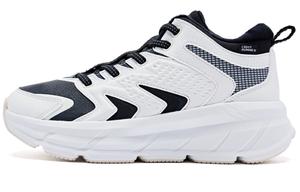 Кроссовки женские высокие черный/белый Qiaodan