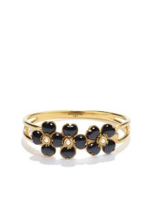 Позолоченный браслет Clover с кварцем и жемчугом Goossens, золотой