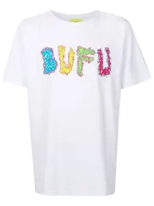 Футболка с графичным принтом Amir Slama, белый