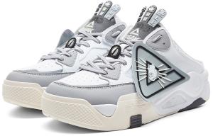 Кроссовки для скейтбординга мужские низкие верх белый светло-серый PEAK