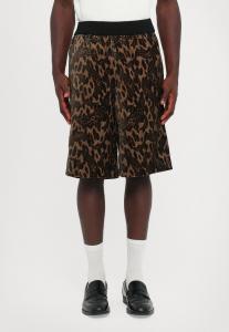 Шорты Fiorucci ARCHIVE ANIMALIER PRINT, Brown/Dark Brown