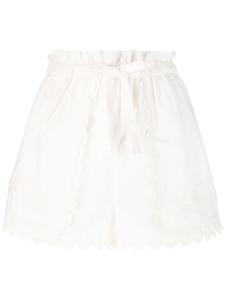 Ulla Johnson шорты Nellie с вышивкой, нейтральный цвет