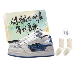 JimiXiong Низкие женские кроссовки для скейтбординга, джинсовые, синие